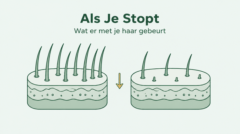 Wat gebeurt er als je stopt met minoxidil