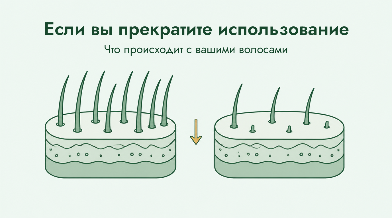 Что происходит при отмене миноксидила
