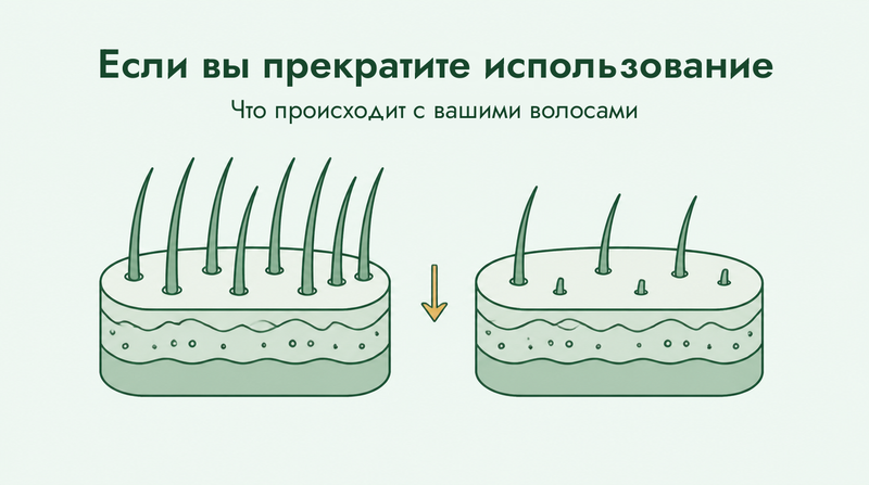 Что происходит при отмене миноксидила