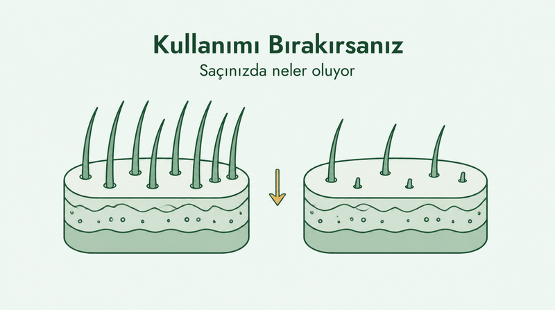 Minoksidili bıraktığınızda ne olur