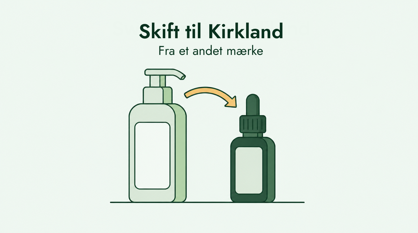 Sådan skifter du til Kirkland fra et andet minoxidil-mærke