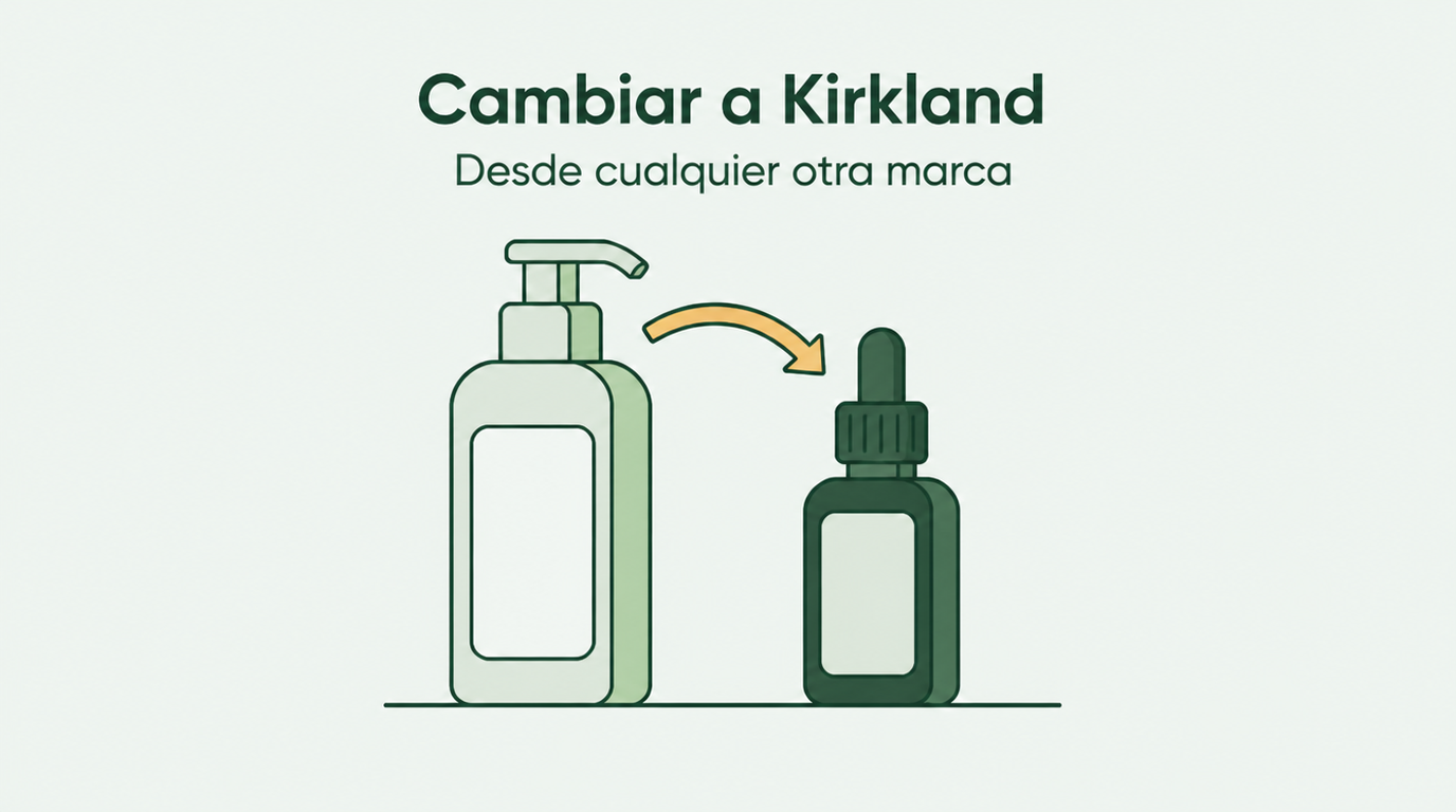 Cambiar a Kirkland desde otra marca de minoxidil