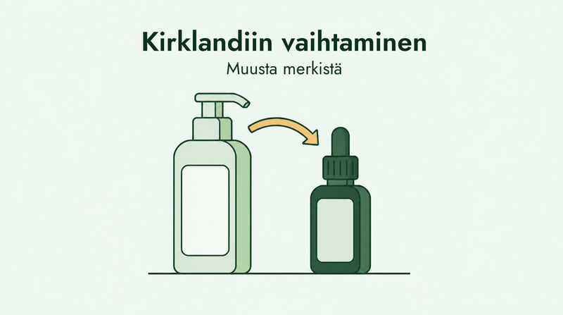 Vaihto toisesta minoksidiilimerkistä Kirklandiin