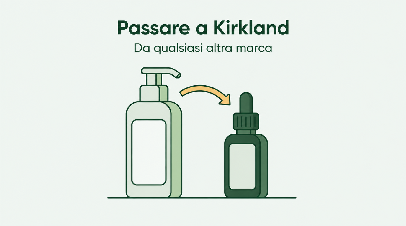 Passare a Kirkland da un altro marchio di minoxidil
