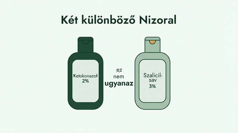 A Nizoral korpásodás elleni és a Nizoral pikkelysömör elleni terméke nem ugyanaz