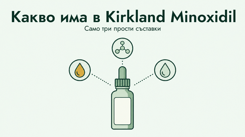 Какво реално съдържа Kirkland миноксидил