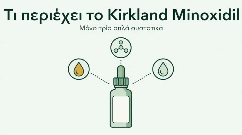 Τι περιέχει πραγματικά η μινοξιδίλη Kirkland