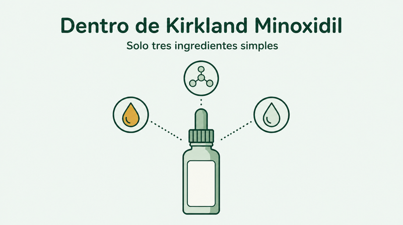 Qué contiene realmente el minoxidil Kirkland