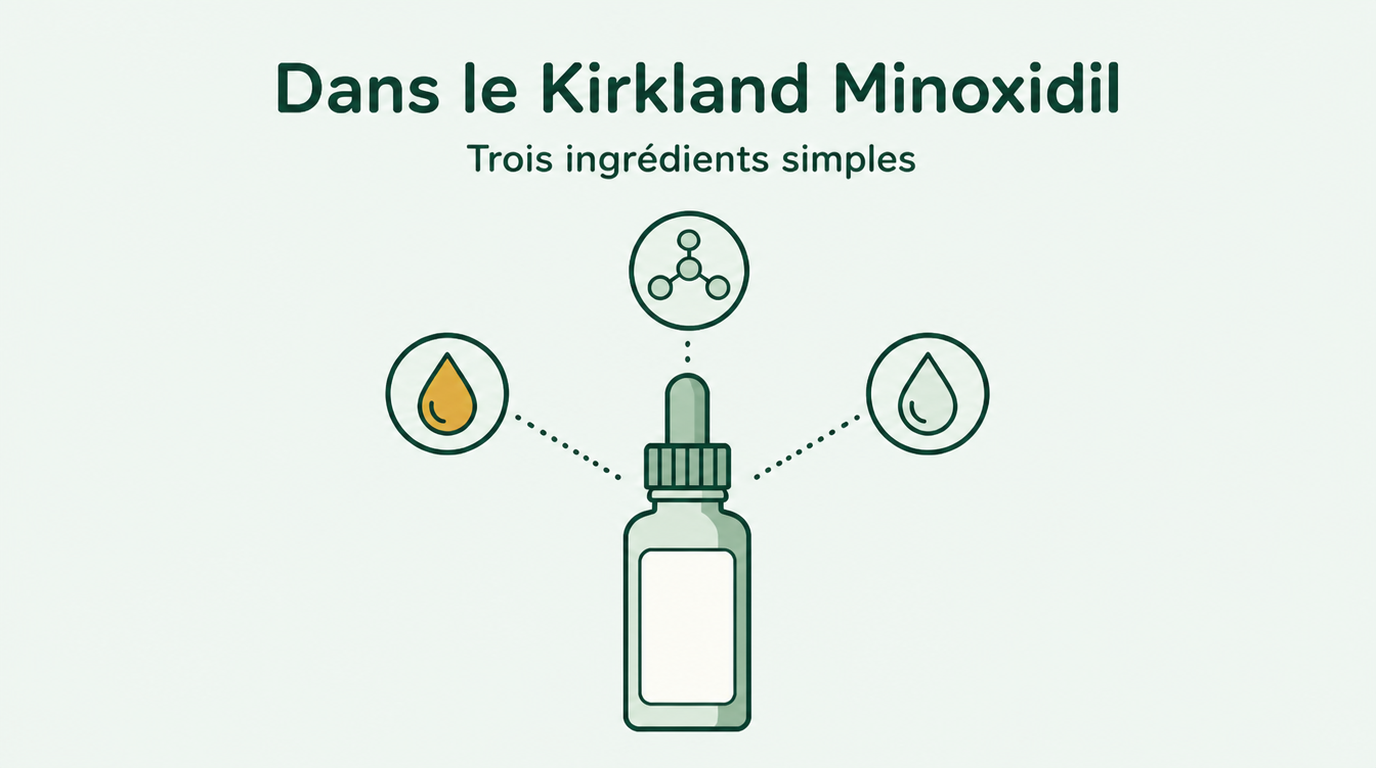 Ce que contient vraiment le minoxidil Kirkland