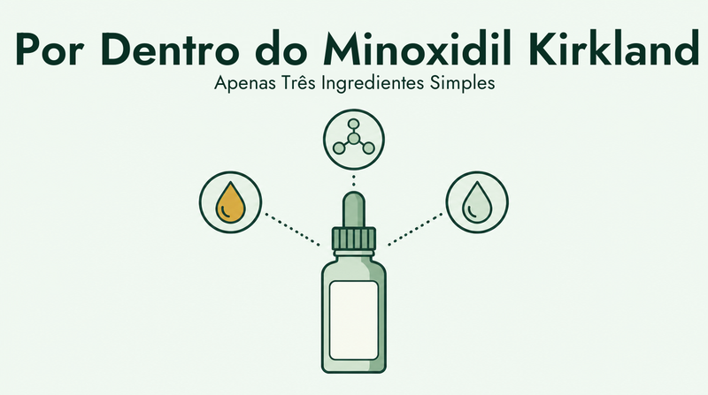 O que contém realmente o minoxidil Kirkland