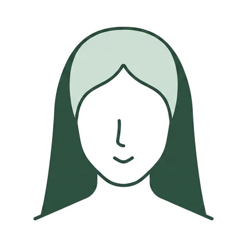 Illustration de cheveux clairsemés laissant voir le cuir chevelu